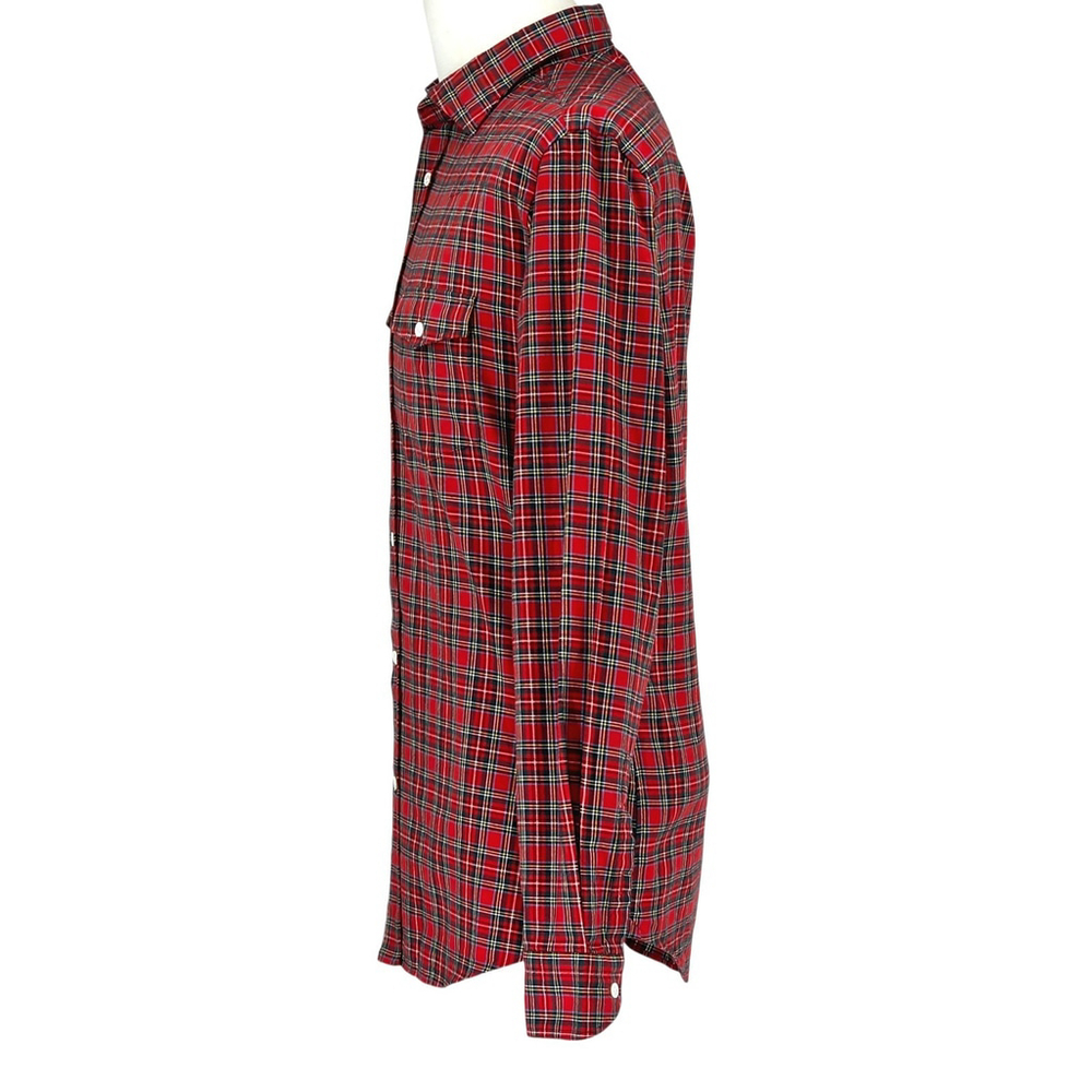Americana Workwear Vincenzo di Ruggiero Flannel Men’s 16.5 Red Tartan Italian... - Picture 5 of 13